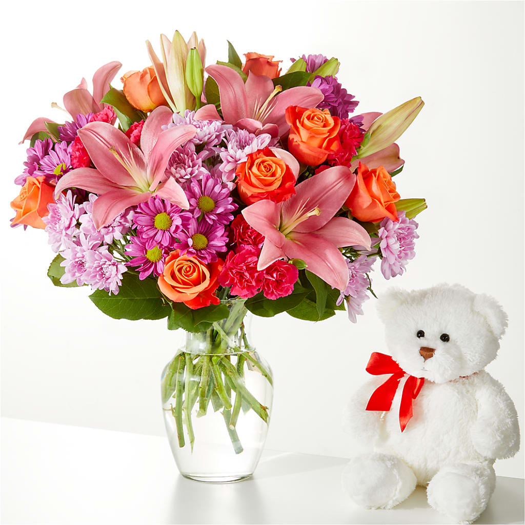 One and Only Bouquet and Bear Bundle – Flover, Wallington NJ