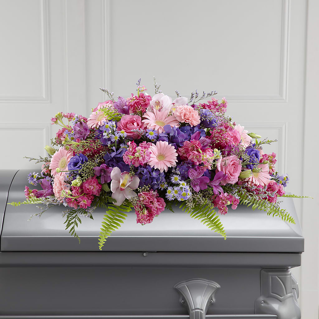 Glorious Garden Casket Spray – Flover, Wallington NJ