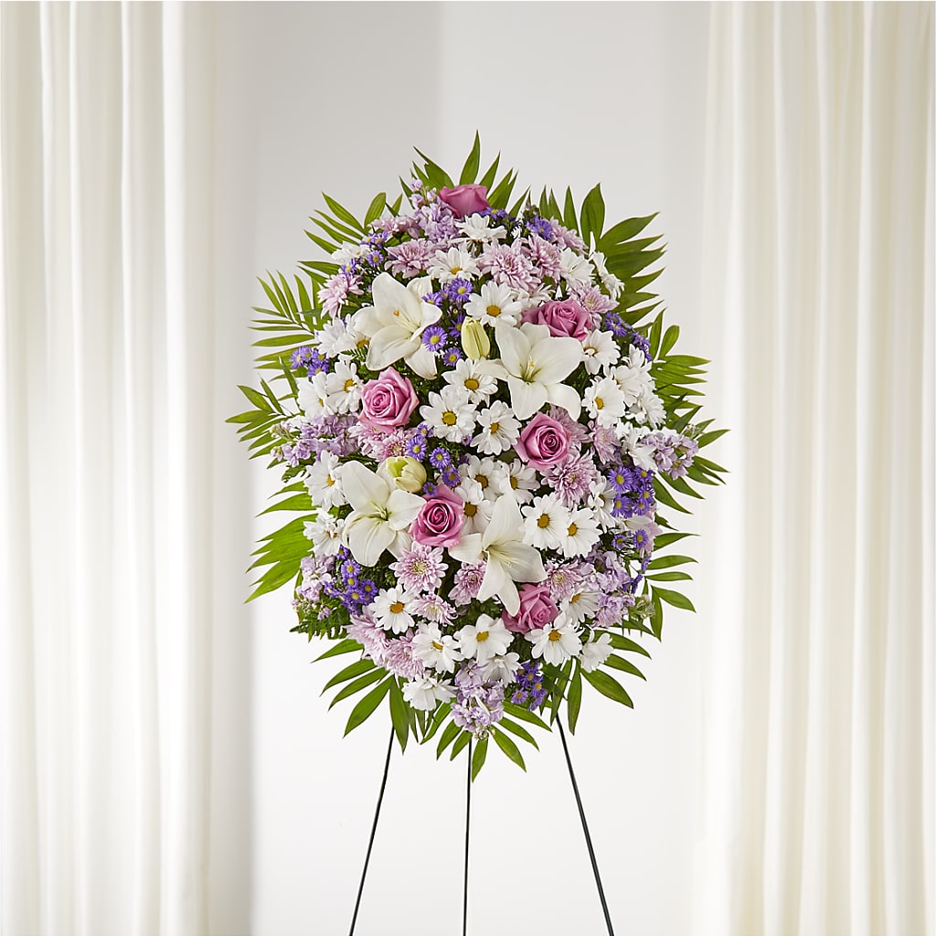 Surrounded by Love Standing Spray – Flover, Wallington NJ