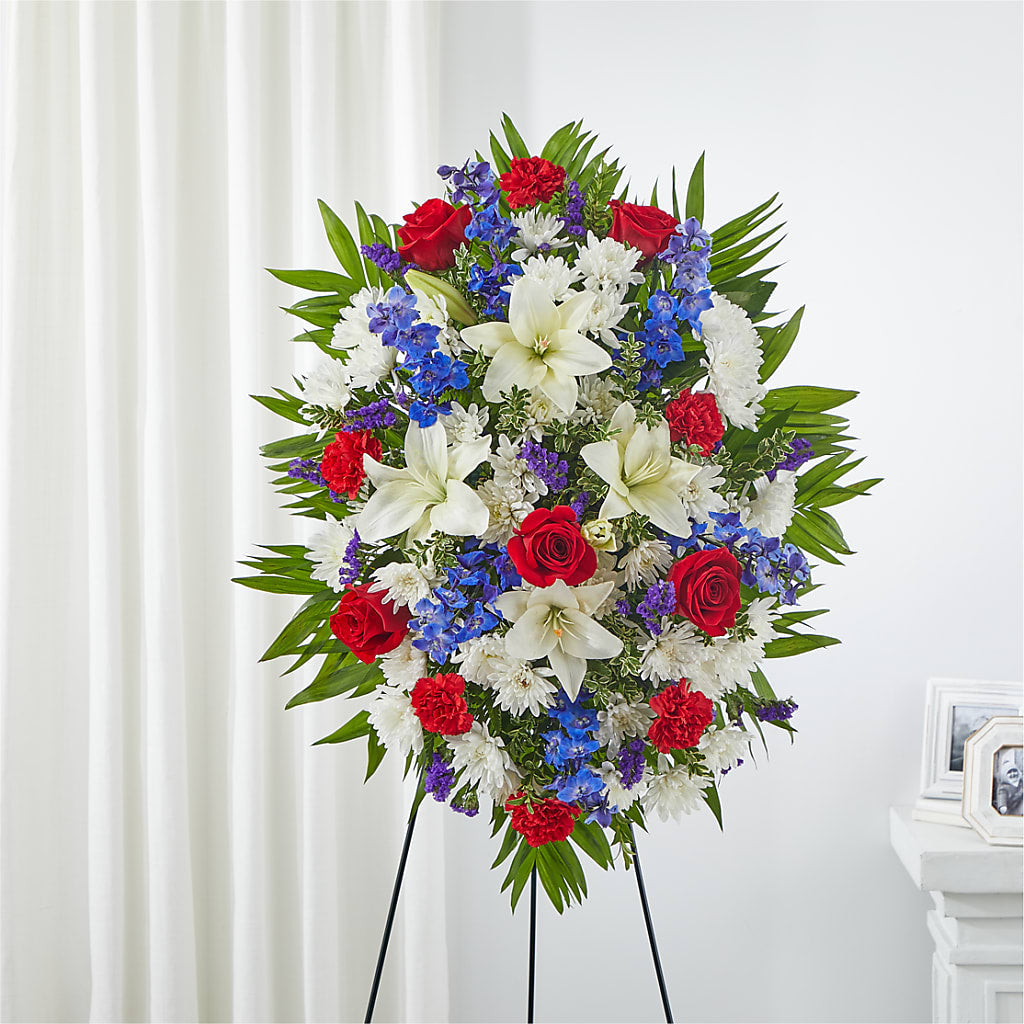Cherished Service Standing Spray – Flover, Wallington NJ