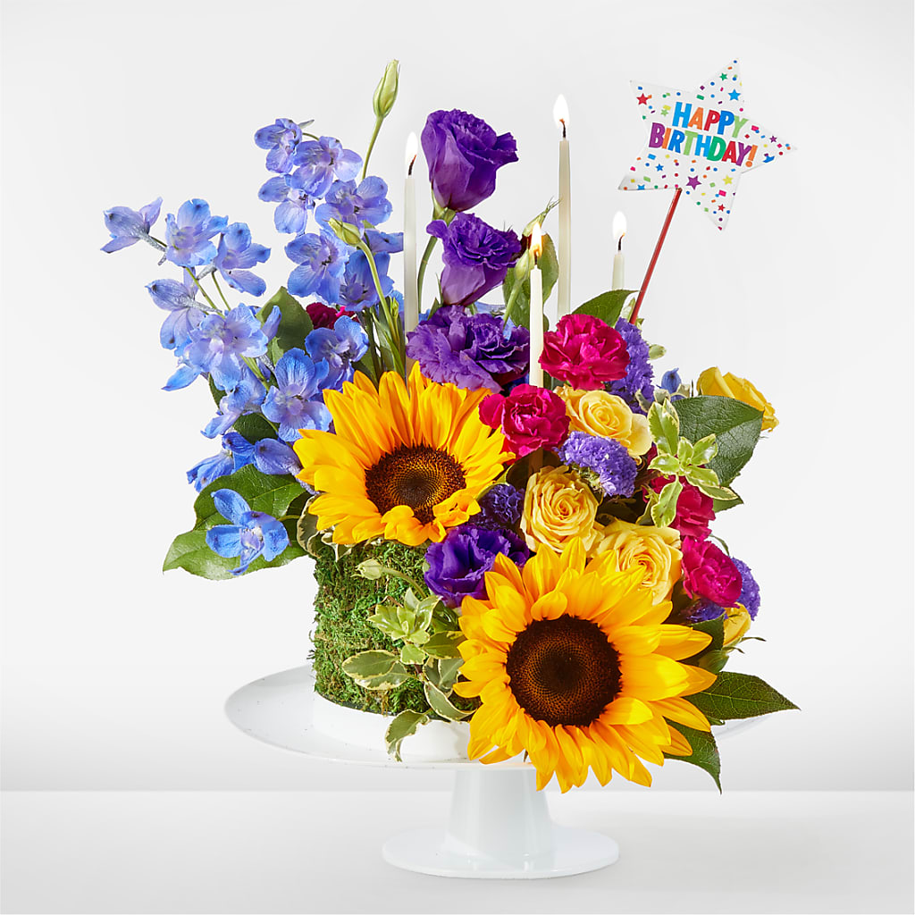 Star of the Day Floral Cake – Flover, Wallington NJ