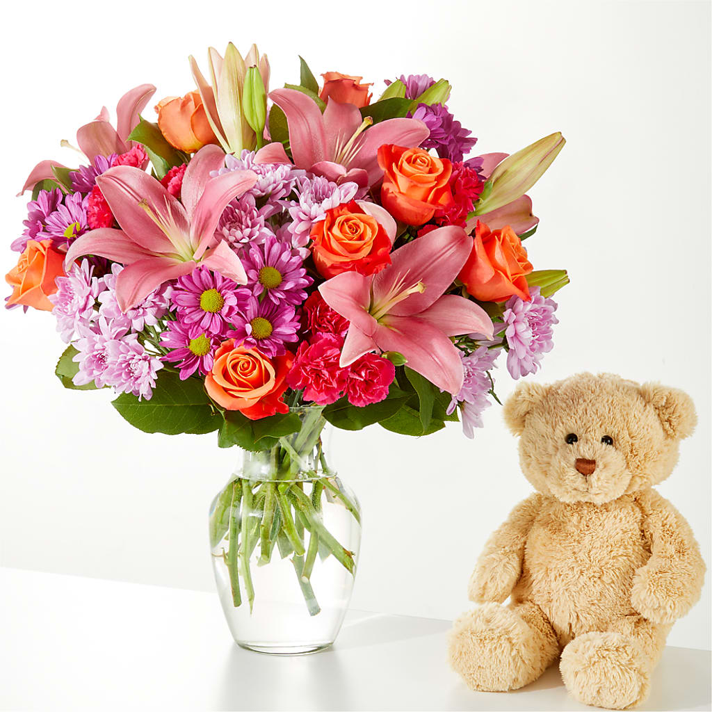 One and Only Bouquet and Bear Bundle –  Flover, Wallington NJ