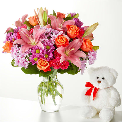 One and Only Bouquet and Bear Bundle –  Flover, Wallington NJ
