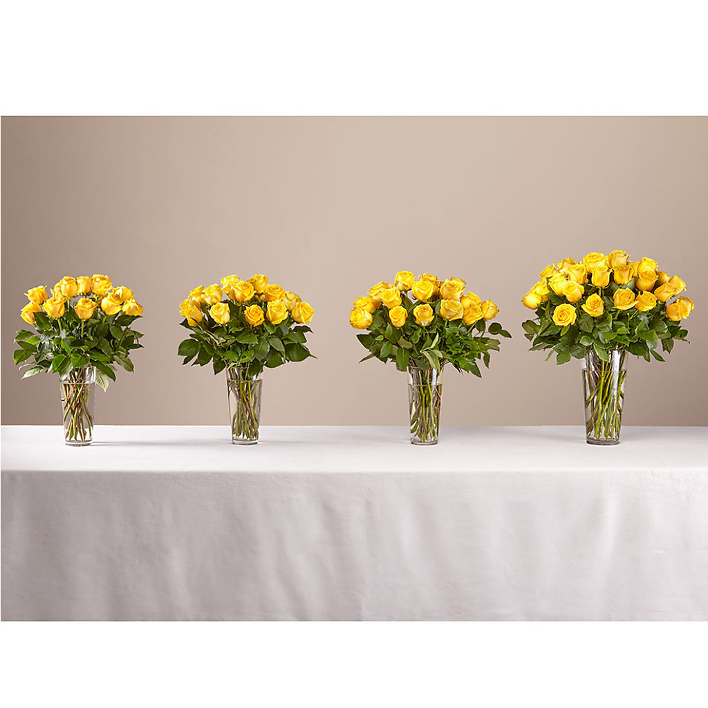 Long Stem Yellow Rose Bouquet –  Flover, Wallington NJ