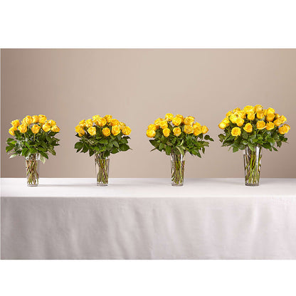 Long Stem Yellow Rose Bouquet –  Flover, Wallington NJ