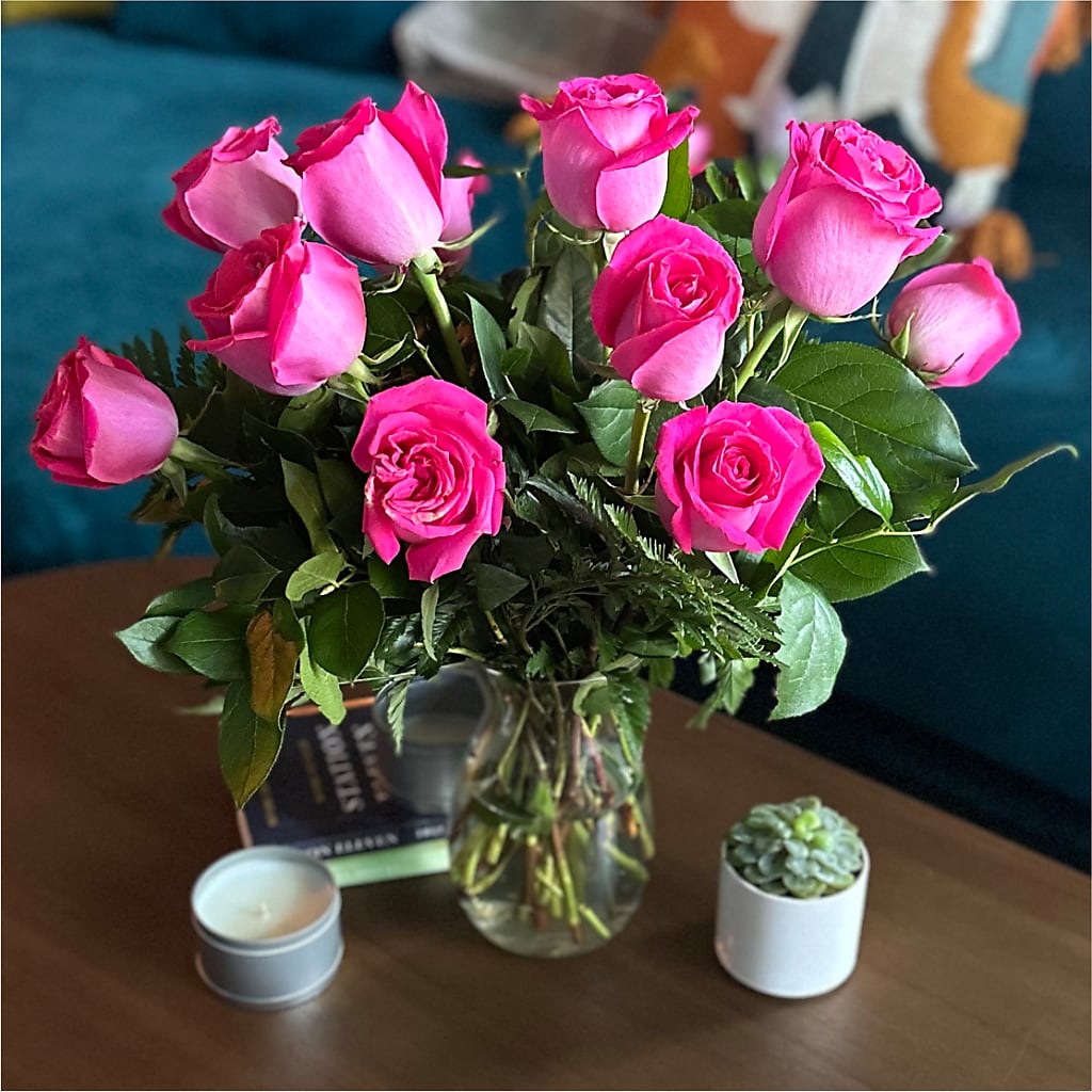 Long Stem Pink Rose Bouquet –  Flover, Wallington NJ