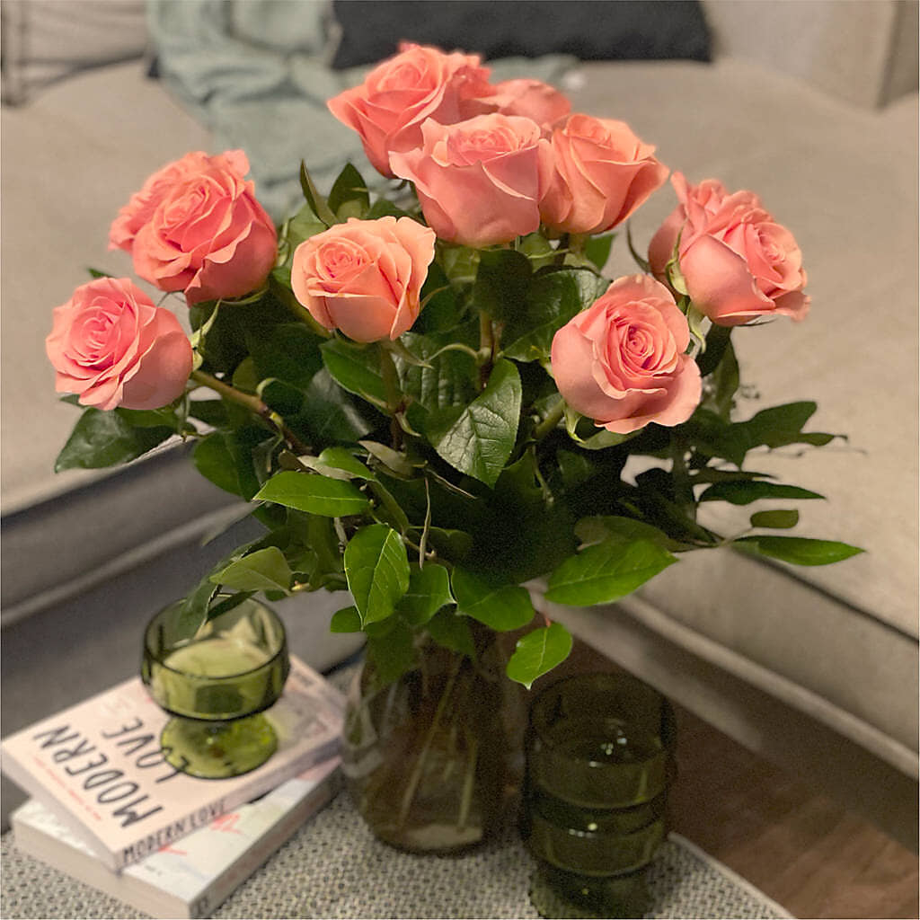 Long Stem Pink Rose Bouquet –  Flover, Wallington NJ