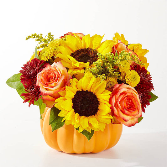 Golden Gourd Pumpkin Bouquet –  Flover, Wallington NJ