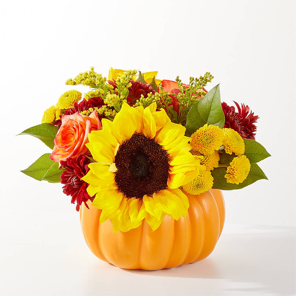 Golden Gourd Pumpkin Bouquet –  Flover, Wallington NJ