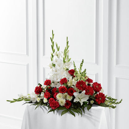 Crimson & White Arrangement –  Flover, Wallington NJ