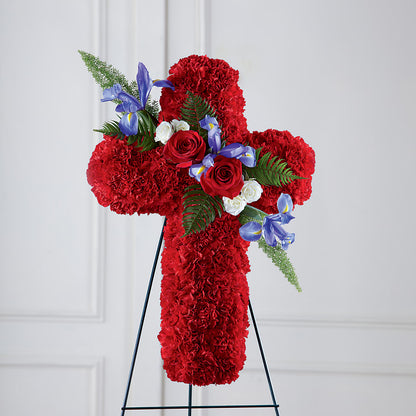 Faithful Hero Floral Cross –  Flover, Wallington NJ
