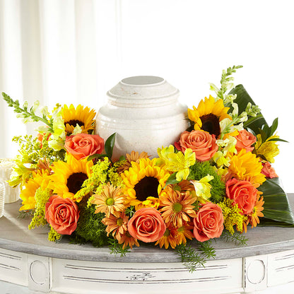 Faithful Sunflower Cremation Adornment –  Flover, Wallington NJ