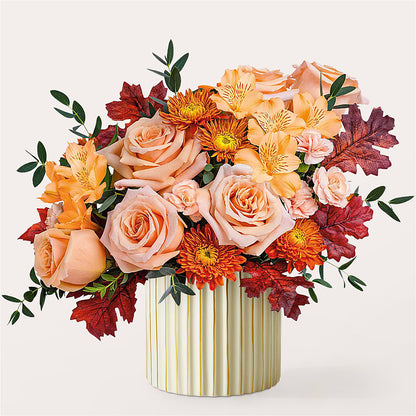 Spiced Latte Bouquet with Ivory Vase –  Flover, Wallington NJ