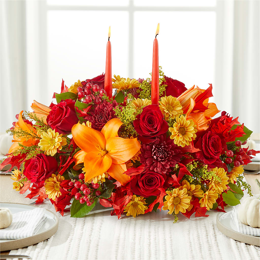 Autumn's Embrace Centerpiece –  Flover, Wallington NJ