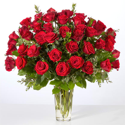 Forever Yours Fifty Stem Red Rose Bouquet –  Flover, Wallington NJ