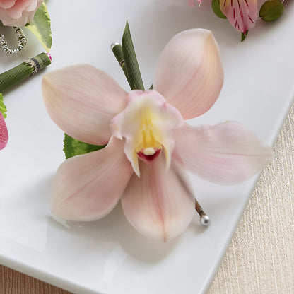 Pink Cymbidium Boutonniere –  Flover, Wallington NJ