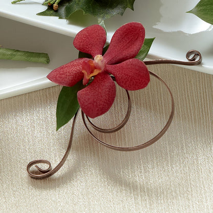 Red Mokara Boutonniere –  Flover, Wallington NJ