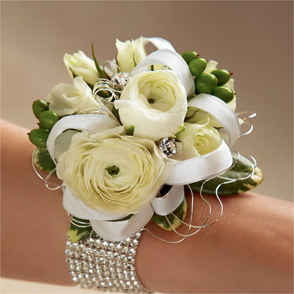 White Wedding Corsage –  Flover, Wallington NJ